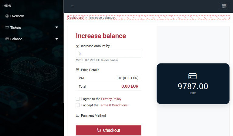 Refill balance