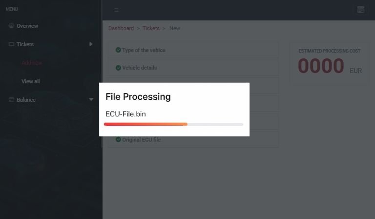 Upload an original file